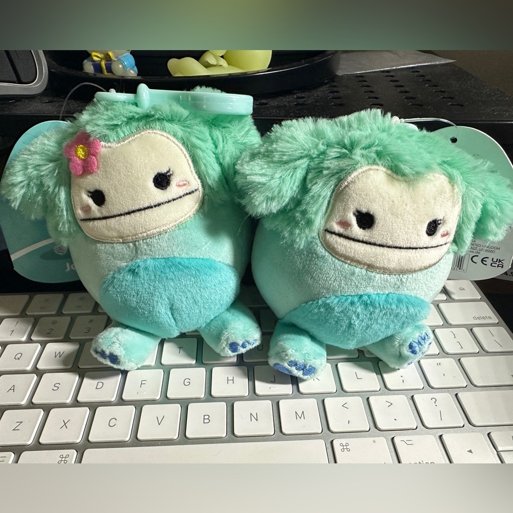 DEFECT Joelle Squishmallow Clip-On: Normal and Defected Pair